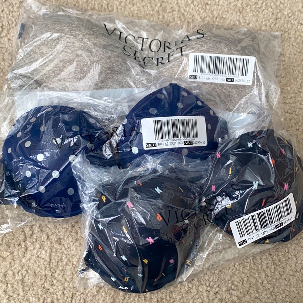 36B PINK Victoria secret push up bras